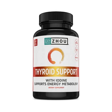 Zhou, Thyroid Support, 60 Veggie Capsules – Maple Herbs