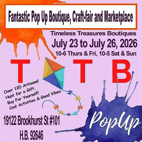 Summer Pop Up Boutique in HB!, 19122 Brookhurst St #101, Huntington ...