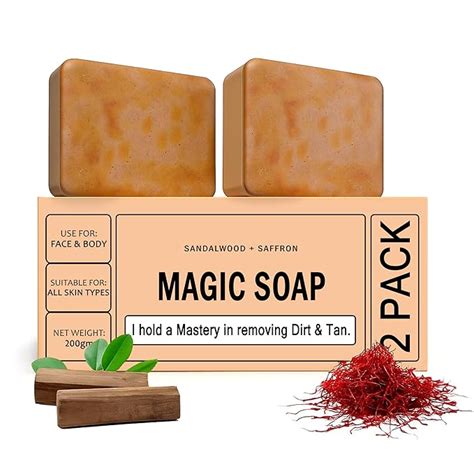 Buy Magic Soap Tan Removal Pack Of 2 | Chandan & Kesar Bath Soap ...