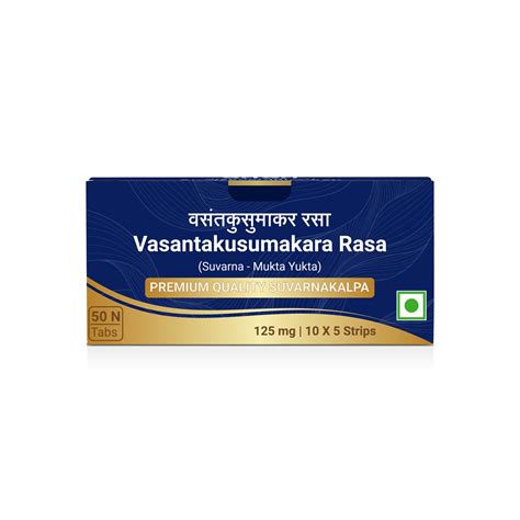Vasant Kusumakar Rasa, (Suvarna - Mukta Yukta) Tablets | 125 mg – Sri ...