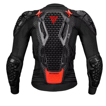 Motowolf Waterproof Mesh Body Protector | CE Level 2 Certified | Four ...