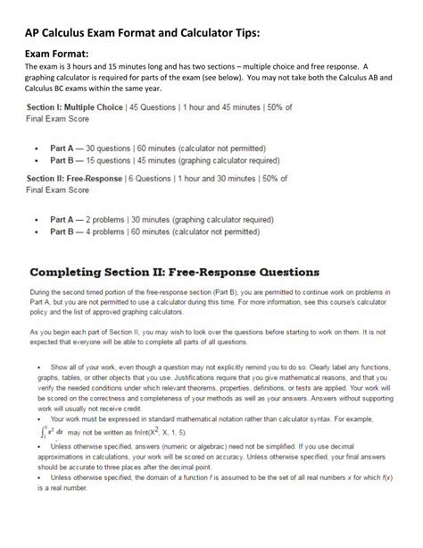 Image result for AP Calculus Exam Tips