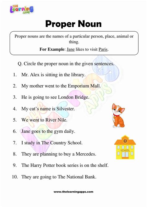 Explore Engaging Proper Noun Worksheets for Effective Learning