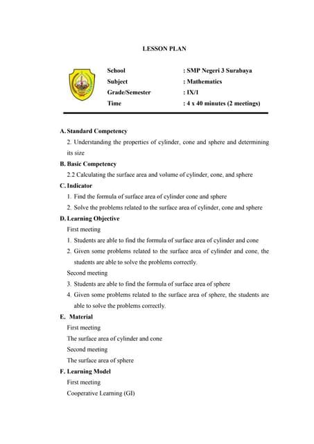 Image result for Surface Area Lessons