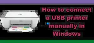 Image result for Install Printer Using USB
