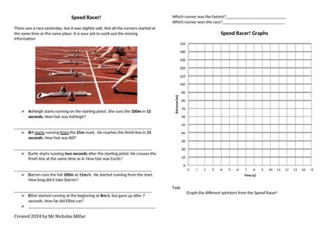 Image result for Straight Line Graph Time and Distance Worksheet