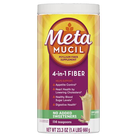 Metamucil Psyllium Fiber Powder, No Sugar, India | Ubuy