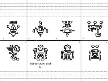 100 Robotics Mini Books, Picture Writing, Back to School Week Activity ...