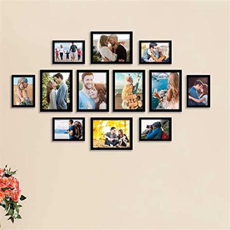 Art Street Set of 12 Individual Black Wall Photo Frames for Wall Decor ...