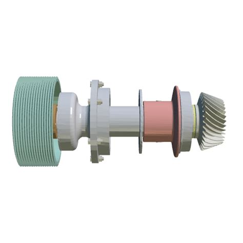 p3d.in - Ensamble Pulley + Countershaft