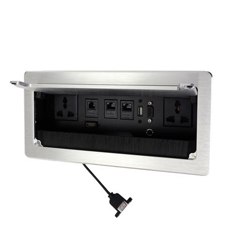 BOXNUBE Fliptop Box Cable Cubby Extension Board with Universal Power ...