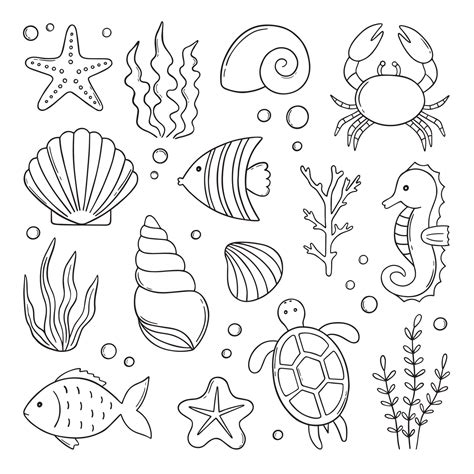 Underwater Ocean Drawings