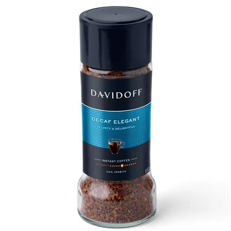 Davidoff Decaf Elegant Instant Coffee - 6/12 Intensity - 100% Arabica ...