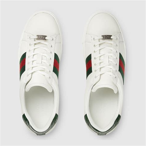 Men's Gucci Ace sneaker with Web in white leather | GUCCI® ZA