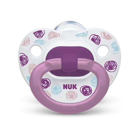 NUK Natural Baby Orthodontic Pacifier Value Pack for Girls, 0-6 Months ...