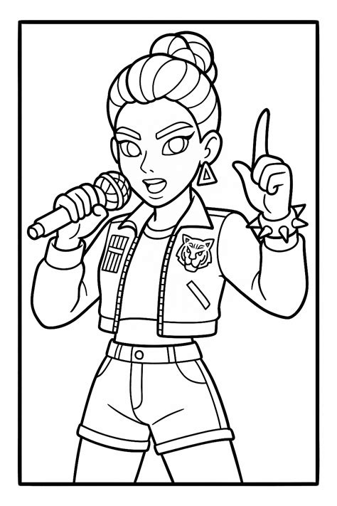 KPop Demon Hunters Coloring Pages – Characters Gallery & Free Downloads