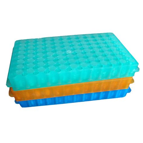 PUL FACTORY Polypropylene Microcentrifuge PCR Tube Rack, 96-Well ...