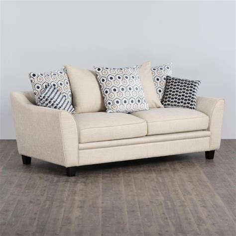 Buy Mabel Beige Textured Fabric Upholstered 3+2 Seater Sofa Set from ...