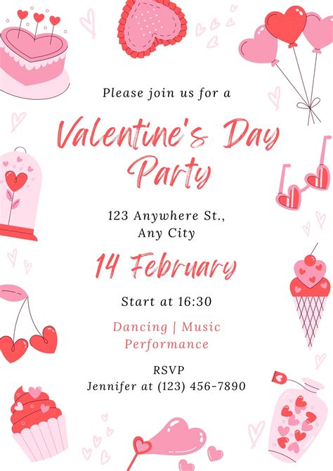 Valentine Dinner Flyer Templates Fillable Free And Customizable