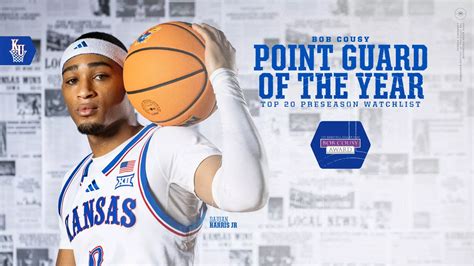 Harris Named to Bob Cousy Award Watch List - University of Kansas