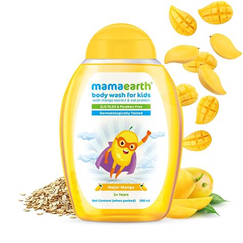 Mamaearth Major Mango Body Wash with Mango and Oat Protein – 300 ml