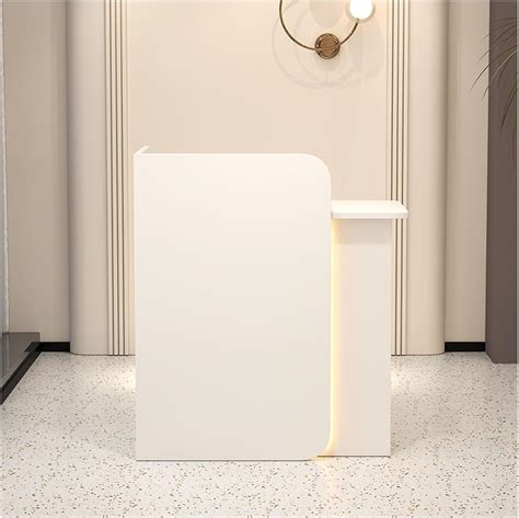 LWBHD Reception Desk Counter Table, L-Shap Cashier Front India | Ubuy