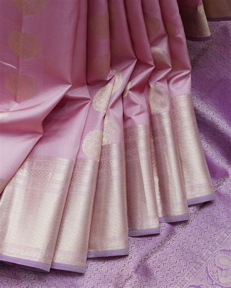 Pastel Pink Silk Saree – Priyangaa