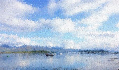 "Abstract 2": Blue Green Digital Painting Digital_Art by Ashwin ...