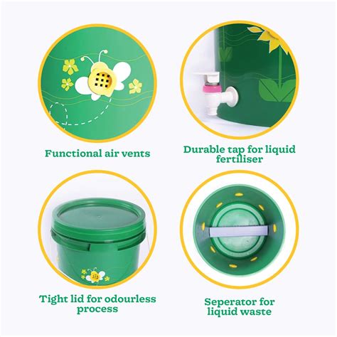 Home Compost Bin Kit - 20 Liter – Ugaoo