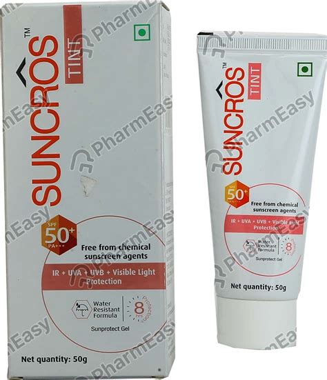 Buy SUNCROS TINT SUNSCREEN SPF 50 PLUS GEL 50GM Online & Get Upto 60% ...
