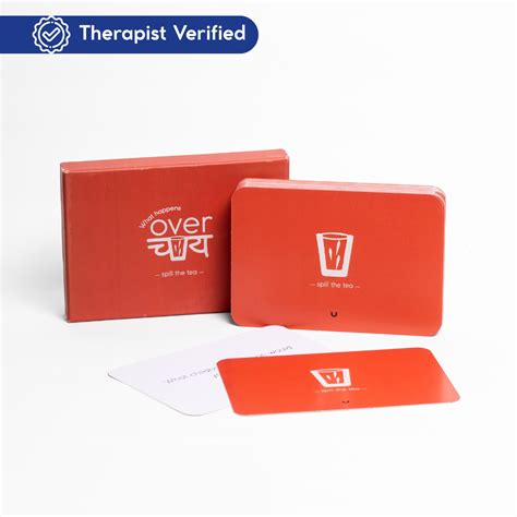 What Happens Over Chai? | Therapy Conversation Cards | The Thought Co.