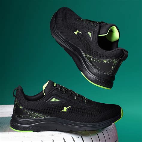 Sparx Black P.green Athleisure Shoes for Men SM-4008