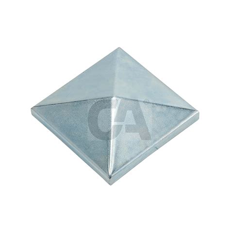 340Z - Galvanized Square Pillar Cap – Hywel Rolling Gear
