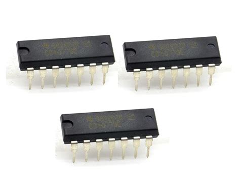 INVENTO 3Pcs CD4077BE 4077 IC XNOR Gate Logic Gate, CD4077, 2 Input, 6. ...