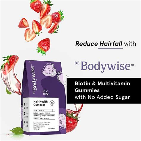 Be Bodywise Hair Health Gummies, 30 Count Price, Uses, Side Effects ...