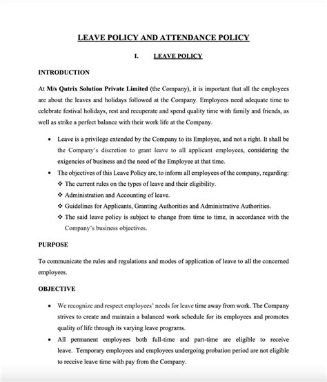 Image result for Policy Examples