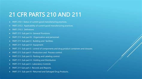 21 CFR, Part 210 and 211 current.pptx