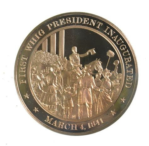 HUGE Bronze Medal Depicting First Whig President Inaugurated | Property ...
