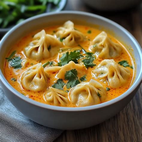 Thai Red Curry Dumpling Soup - kochratgeber