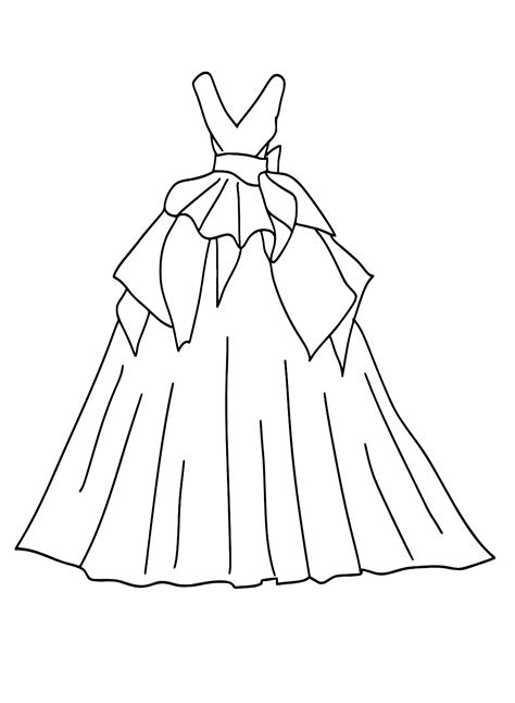 Dress Colouring Sheet