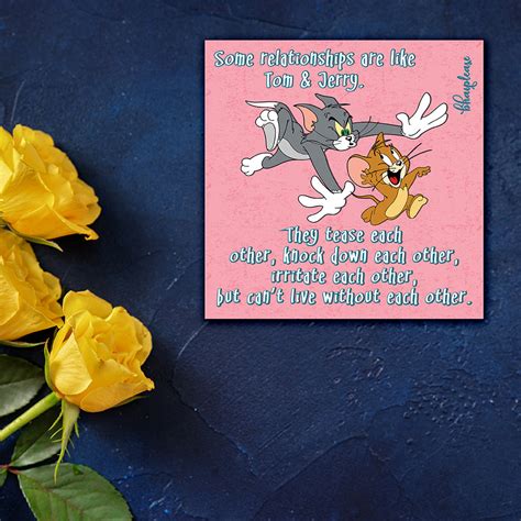 Tom & Jerry (Square) Wooden Fridge Magnet – Bhai Please India