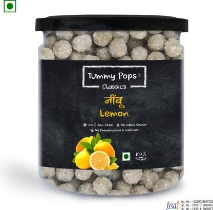 Tummy Pops Nimbu Goli/ Lemon Goli/ Nimbu Churan 235 gms | Tangy Goli ...