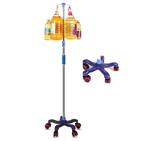 Ztghs Iv Poles Drip Stand With 5 Castor Wheels Height | Desertcart INDIA