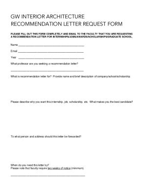 Fillable Online corcoran gwu Recommendation Request Form (1).pdf Fax ...