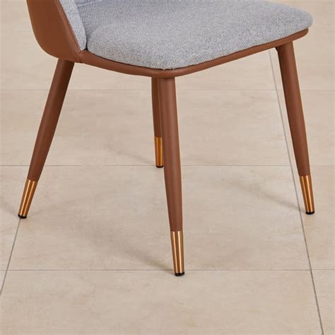 Buy (Refurbished) Serenity Mia Set of 2 Fabric Dining Chairs - Grey ...