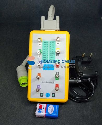 ECG Simulator: Cardiosim III(TI) - Biometric Cables