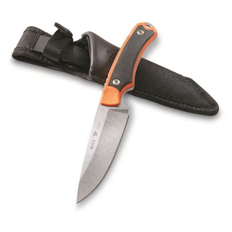 Buck Knives 663 Alpha Guide Select Fixed Blade, Orange | Sportsman's Guide