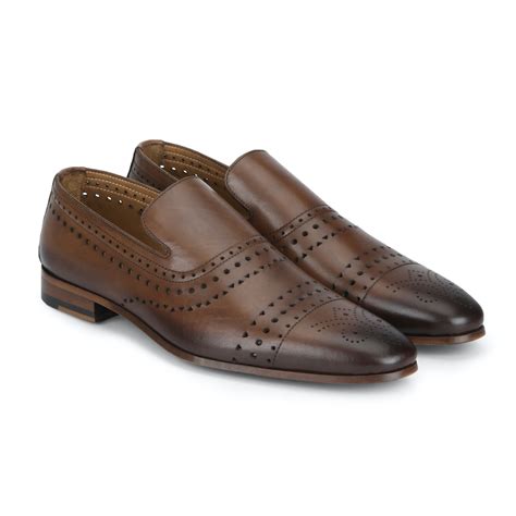 Buy Men Brown Formal Shoes Online at The Collective - 351250