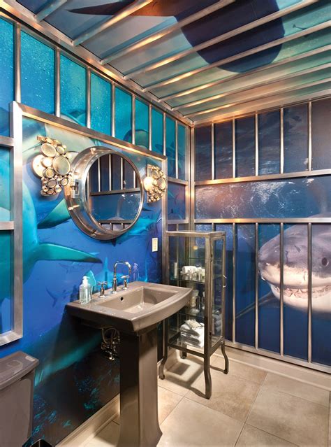 Bathroom Blue Themed Rooms