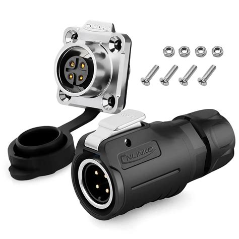 Buy 4 Pin Waterproof Connector, Industrial Solder Connector, Aviation ...